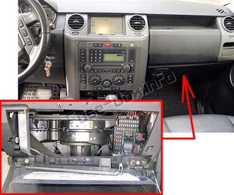 Fuse box location and diagrams: Land Rover Discovery 3 / LR3 